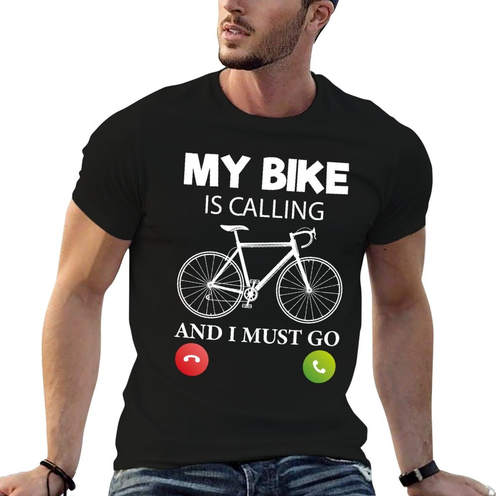 Cycling Quote - Bisikletim çağırıyor ve gitmeliyim. Havalı Komik