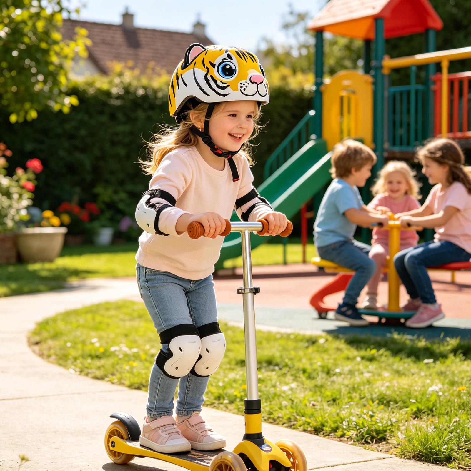Cycling Commute Gear - Çocuklar için kaplan desenli ayarlanabilir güvenlik